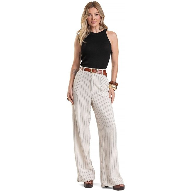 Regata Feminina Em Tricot De Fio Modal Dianna Preto