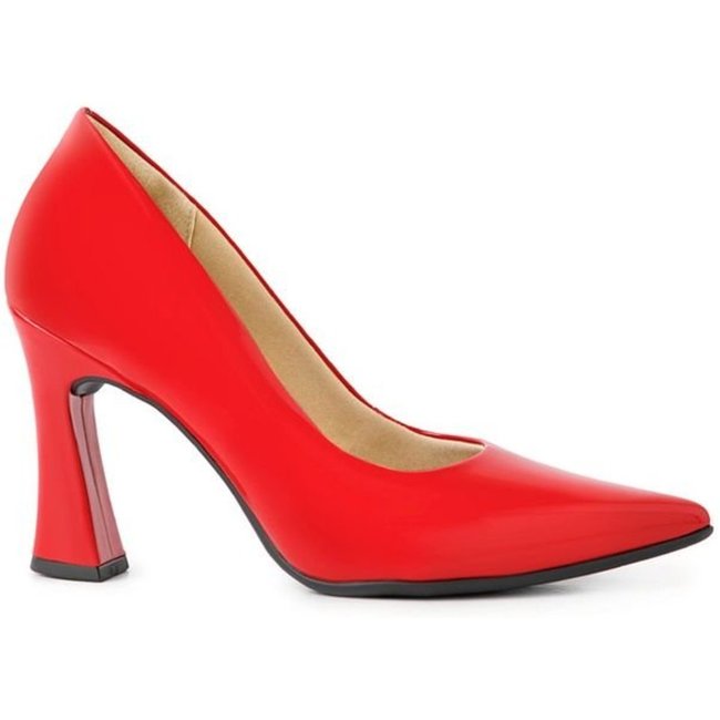 Scarpin Silvana Salto Alto Vermelho