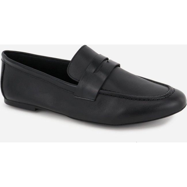 Loafer Couro Maria Paula Feminino Casual Preto