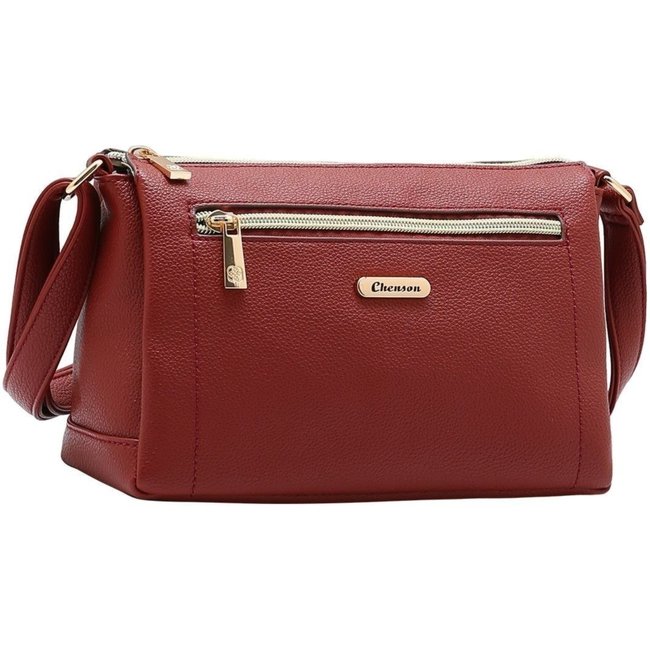 Bolsa Feminina Chenson Original Transversal 3484926 Vinho