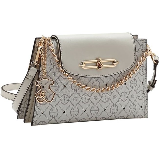 Bolsa Feminina Chenson Classic Cristal Original 3485363 Bege