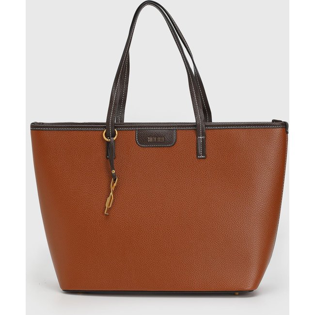 Bolsa Feminina Santa Lolla Grande Caramelo e Marrom