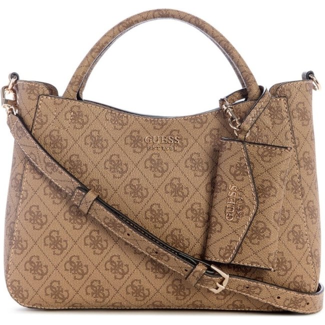 Bolsa Guess Brenton Sml Girlfriend Satchel Bege
