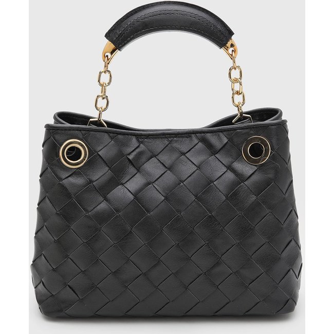 Bolsa Feminina Arezzo Trançada Preta