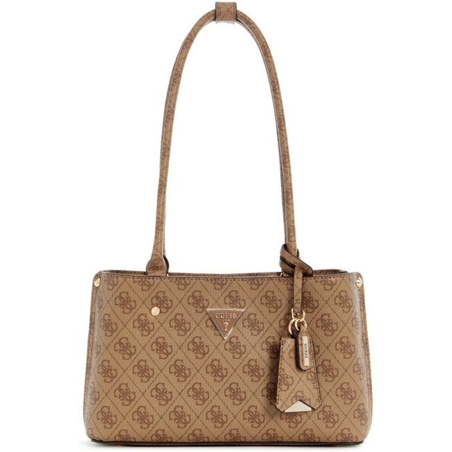 Bolsa Guess Meridian II Shoulder Satchel Bege