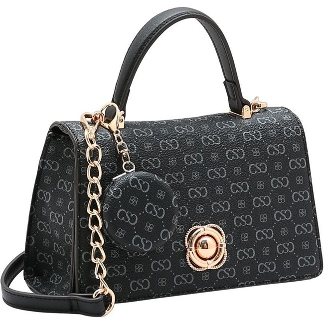 Bolsa Feminina Chenson Monograma Elegance 3485409 Preto