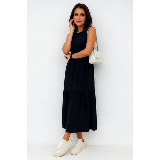 Vestido Midi Duas Marias Regata D Bell Outlet Fashion Preto