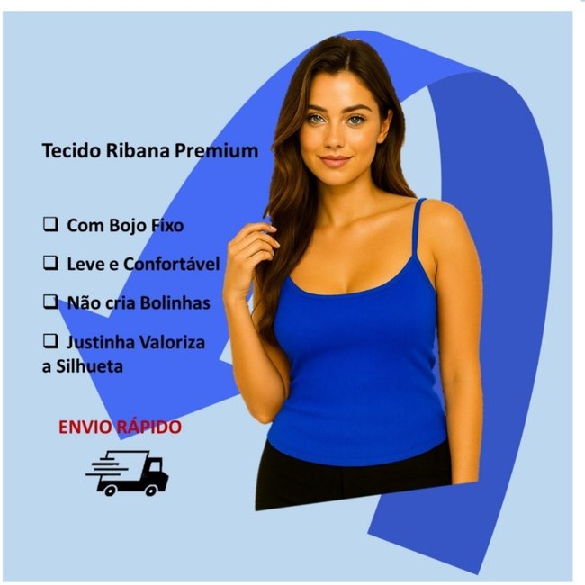 Kit 3 Blusas Regata Feminina Ribana Alcinha Básica, Estilosa e Confortável – Moda Verão