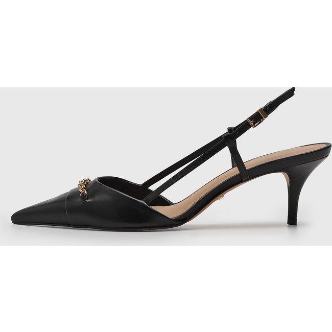 Scarpin Feminino Arezzo Detalhe Corrente Preto