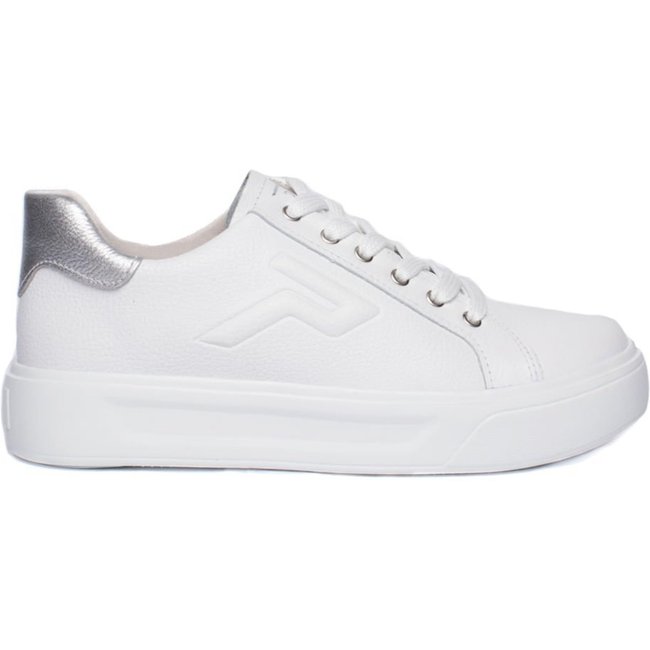 Tênis Feminino Pegada Couro Casual Branco
