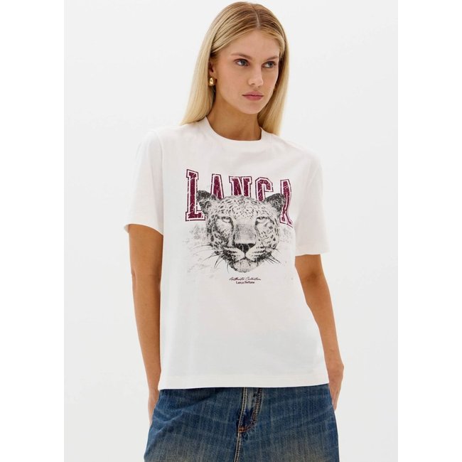 T-shirt Regular Manga Curta Com Estampa Lança Perfume