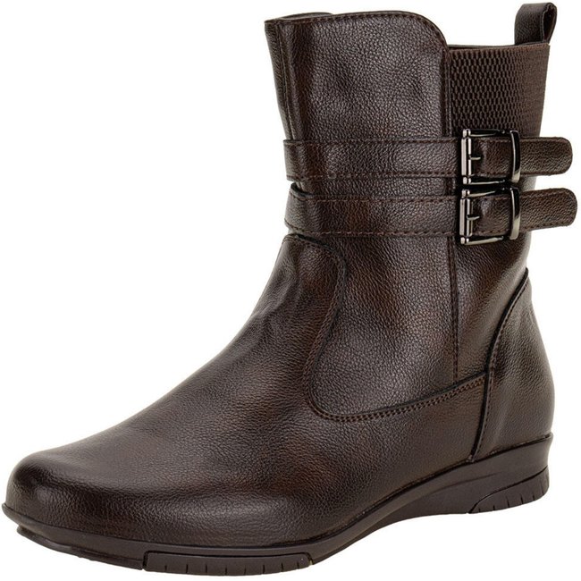 Bota Feminina Cano Baixo Mooncity 71147 0741147 Café