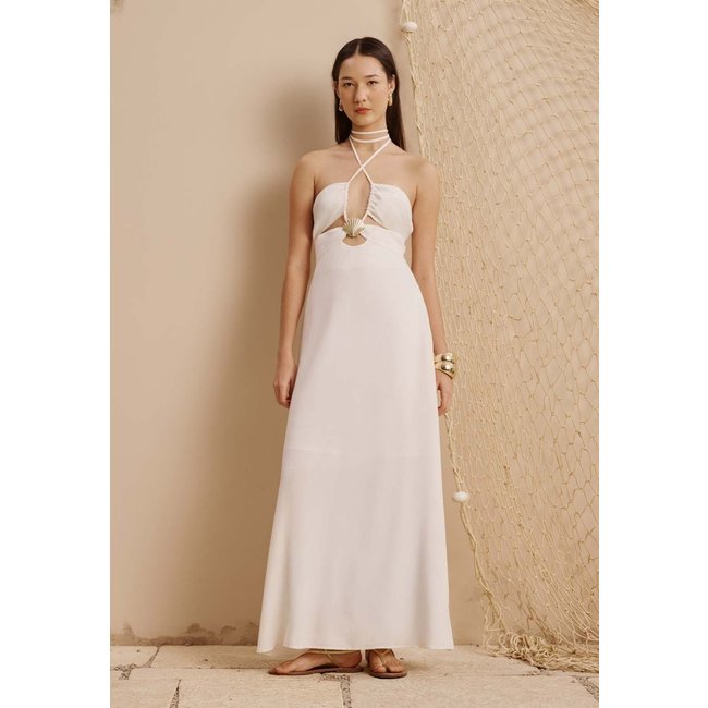 Vestido Longo Detalhe Concha