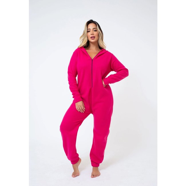 Pijama Soft Feminino Adulto Mulheres Confortável Quentinho Conjunto Plush Roupa Inverno 4 Estações Rosa