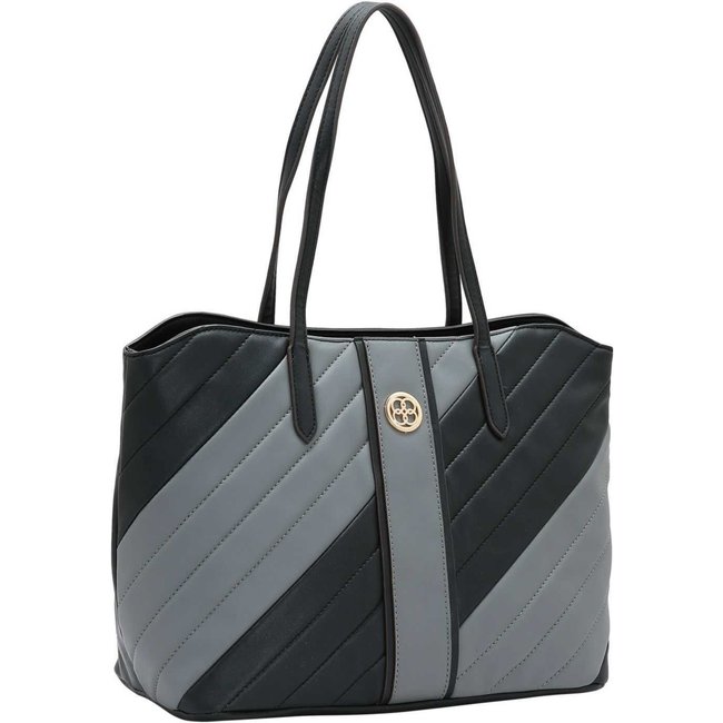 Bolsa Feminina Chenson Matelassê Diagonal 3485247 Preto
