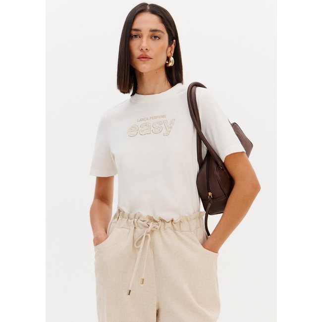 T-shirt Com Estampa Bordada Sport Easy