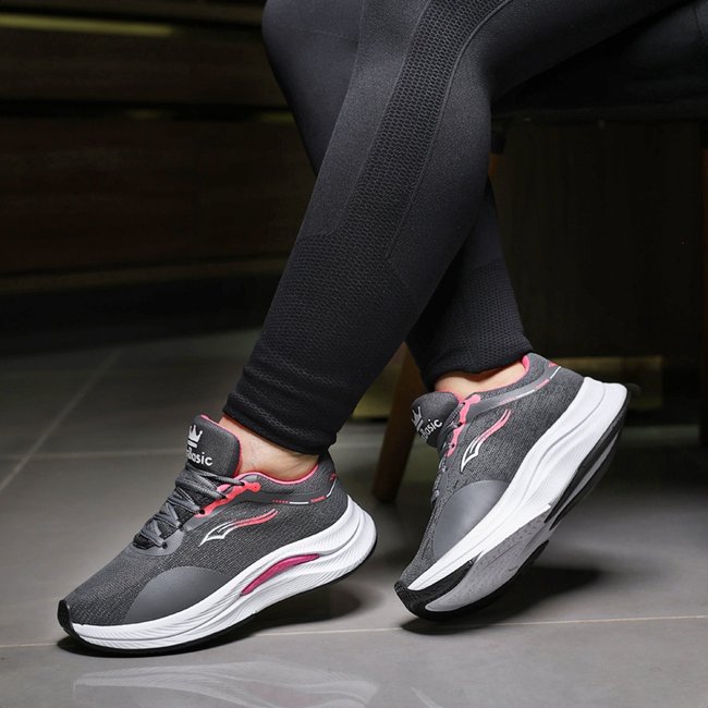 Tênis de Academia Esportivo Feminino Confortavel Grafite