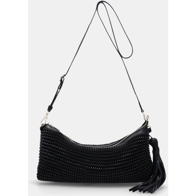 Bolsa Pequena Couro Madras Luz Da Lua - 10006306 Luz Da Lua Preto