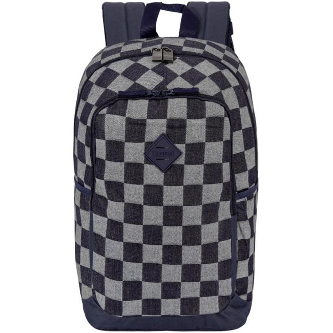 Infantil - Mochila Sestini Magic - Jeans Xadrez Azul Azul