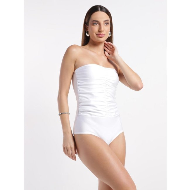 Body Acetinado Autentique Feminino BRANCO