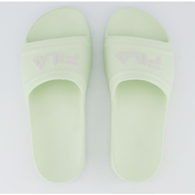 Chinelo Fila Sleek Slide Feminino Verde e Branco