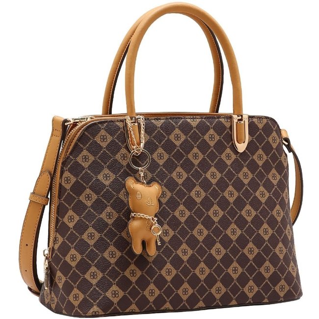 Bolsa Feminina Chenson Monograma Elemento Gráfico 3485386 Café