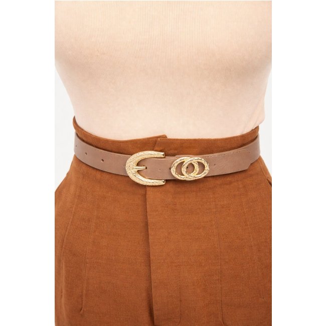 Cinto Inspiração D Bell Outelet Fashion Bege