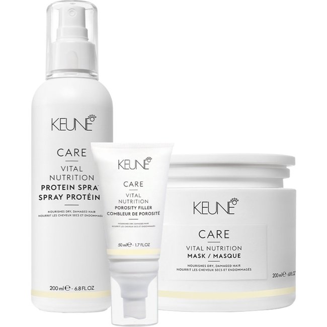 Kit Keune Care Vital Nutrition Mask Protein Porosity Filler (3 produtos)