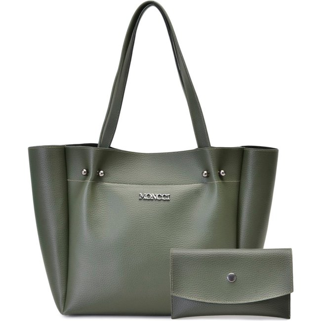 Bolsa Feminina Ombro e carteira Moncci Verde Militar