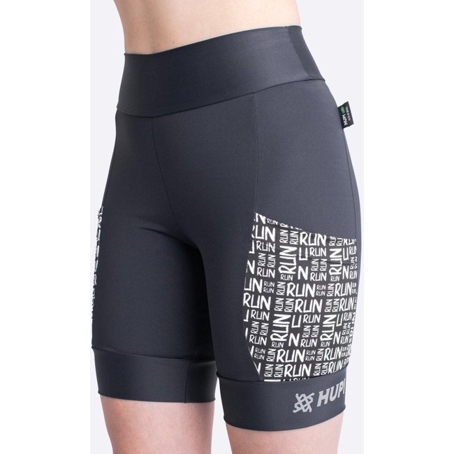 Bermuda de Compressao Feminina HUPI Run Longa Run Preto