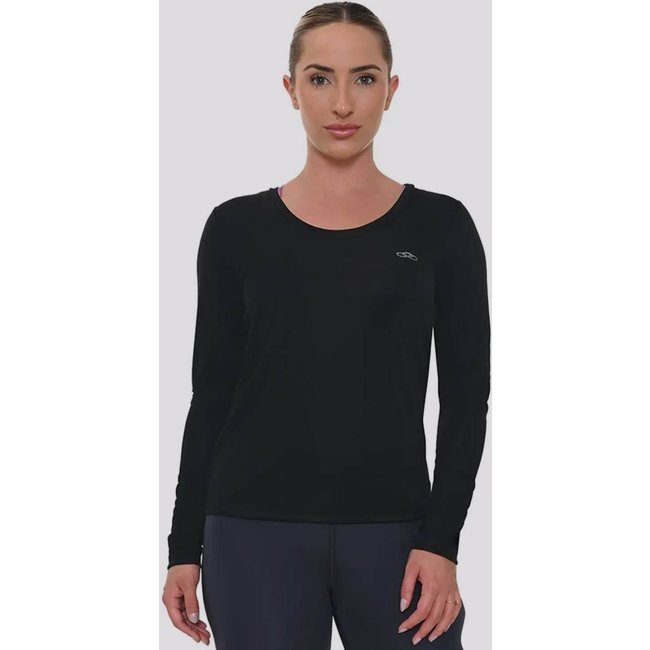 Camiseta Manga Longa Olympikus Essential Feminina Preta