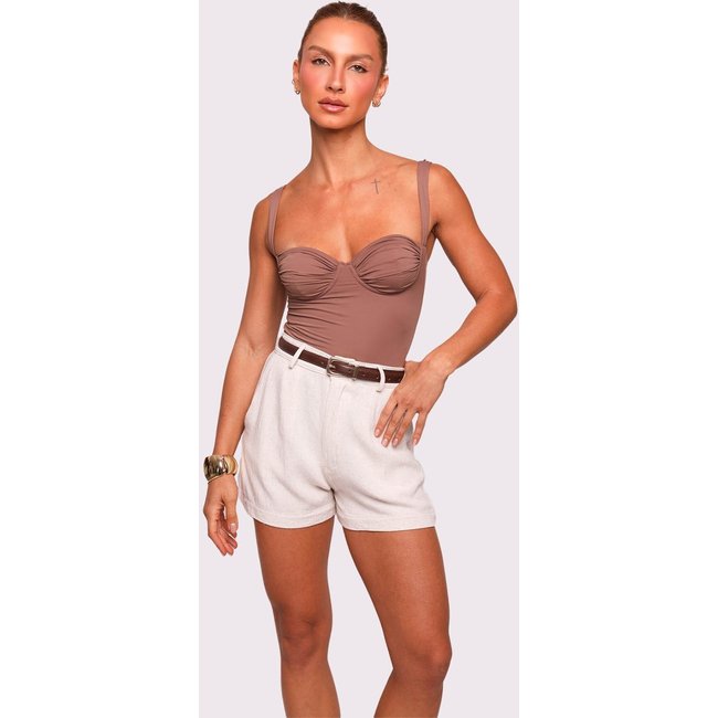 shorts com linho sand Mundo Lolita