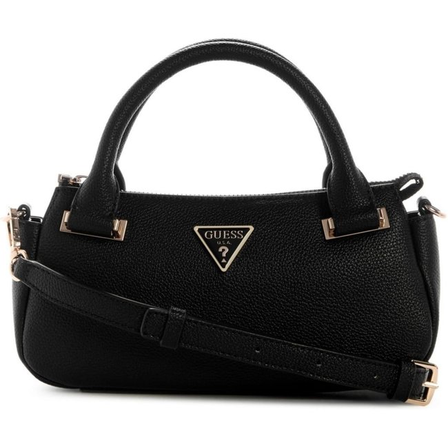 Bolsa Guess Mini Evie I Satchel Preto