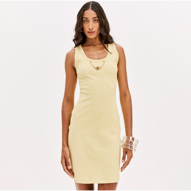 Vestido Curto Easy Lança Perfume Pr26 Amarelo Feminino