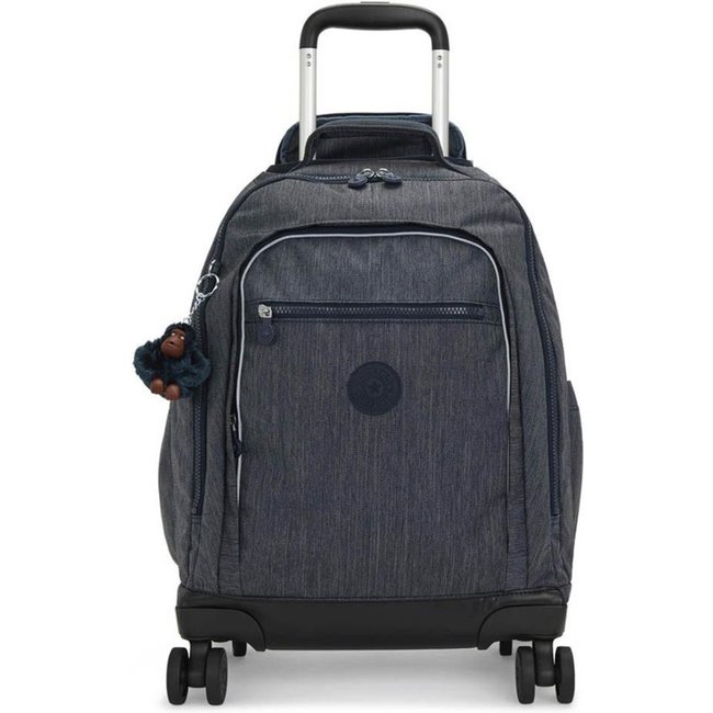 Mochila Kipling New Zea De Rodinhas Marine Navy