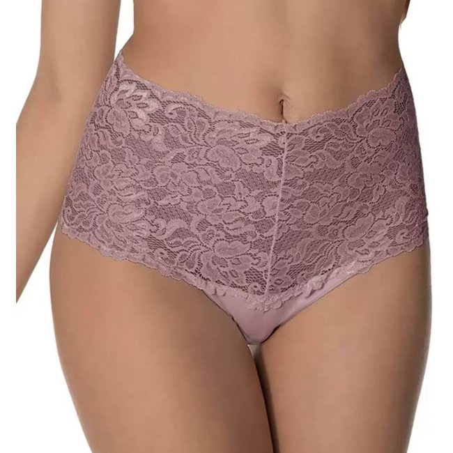 Calça Alta Com Renda DeMillus 57102 Lilás