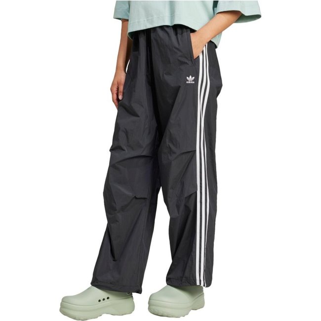 Calça Malha Parachute Três Listras adidas Originals Preto
