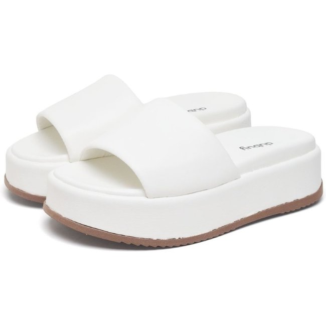 Papete Chinela Tamanco Feminino DUBUY 2062FG BRANCO