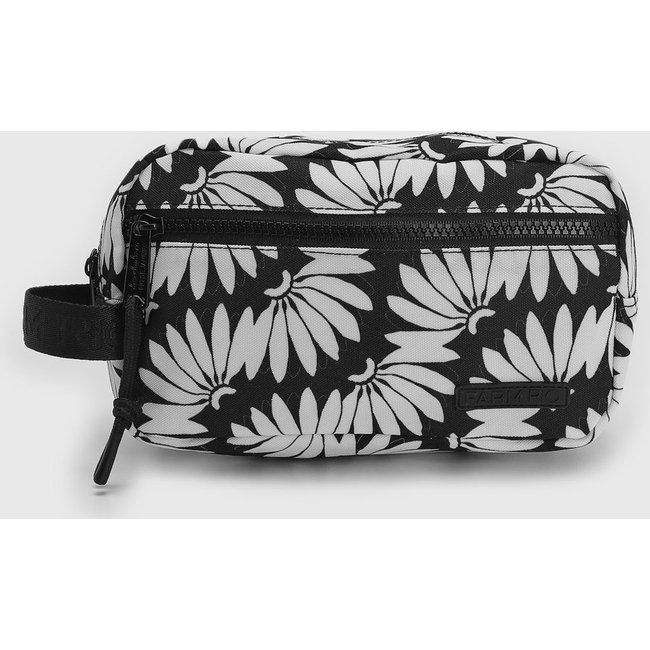 Necessaire FARM Amo Copabanana Floral Preta e Branca