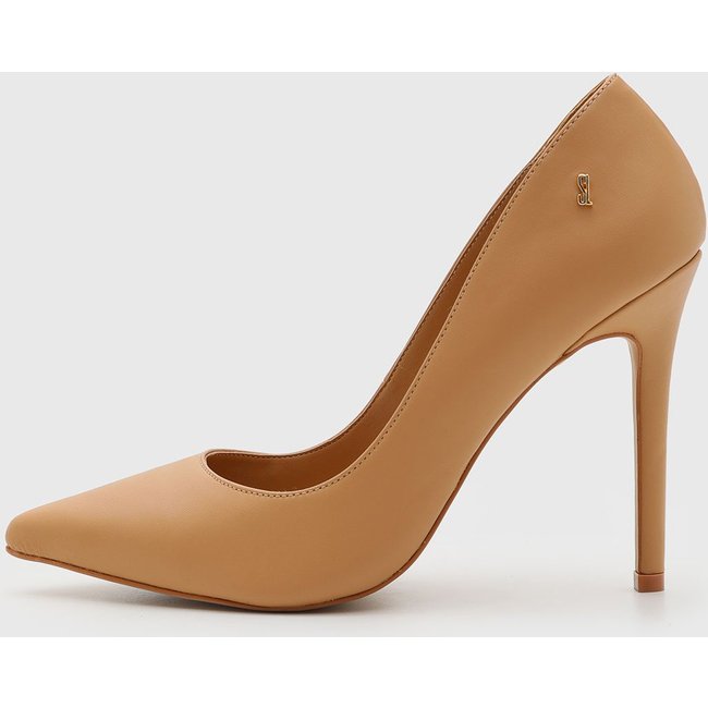 Scarpin Feminino Santa Lolla Bico Fino Caramelo