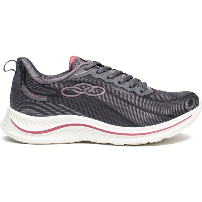 Tênis Feminino Olympikus Apolis 206 Evasense Cinza/Vinho