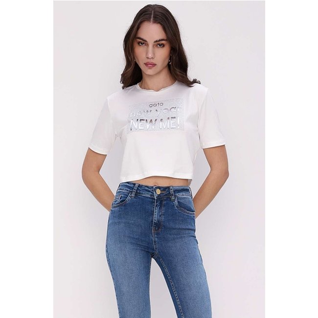 T SHIRT TERMO NEW YEAR OFF WHITE Gatabakana