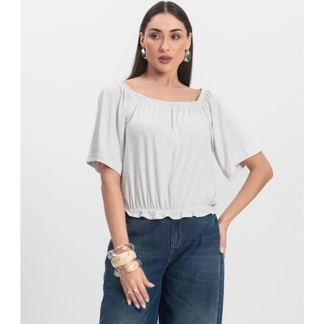 Blusa Feminina Ciganinha Infinita Cor Branco
