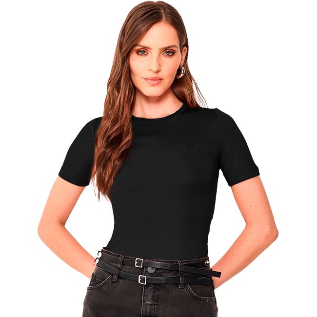 Camiseta Colcci Iconic In24 Preto Feminino