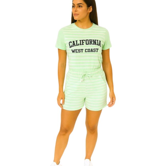 Conjunto Feminino Listrado California West Coast – Conforto