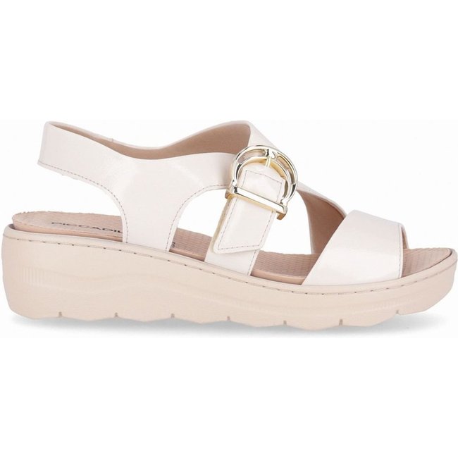 Sandália Spa Anabela Médio Off White