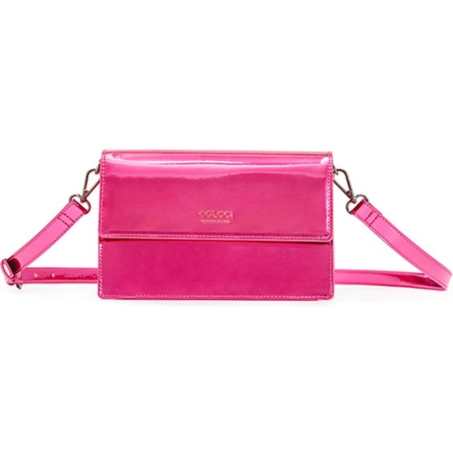 Bolsa Crossbody Colcci Metalizada VE24 Rosa Feminino