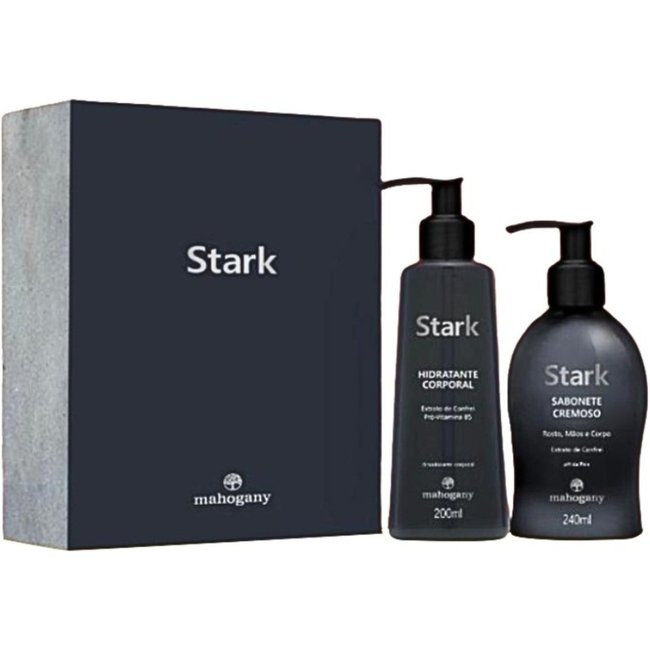 Mahogany Kit Stark Sabonete Liq 240Ml E Hidratante 200Ml