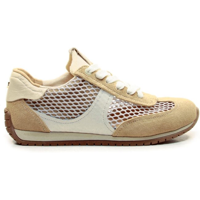 Tênis Casual Couro Bege Cecconello 2756001-6