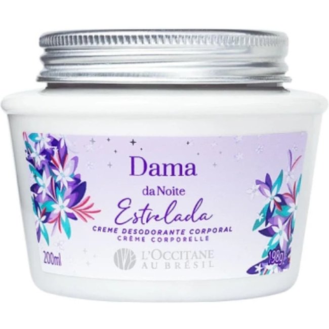 Creme Desodorante Corporal Dama da Noite Estrelada L'Occitane Au Brésil 200ml